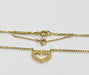 Cartier necklace - Heart necklace, yellow gold, diamonds 58 Facettes