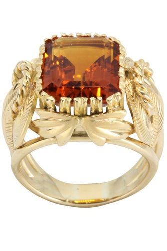 Bague BAGUE ORNEMENTALE CITRINE DE MADÈRE 58 Facettes 046551