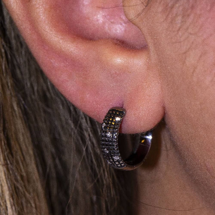 Boucles d'oreilles DAMIANI - Boucles d'oreilles Or noir Diamants 58 Facettes D360375CS
