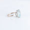 Bague Bague Aigue-Marine, or gris 58 Facettes