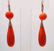 Earrings Earrings Yellow gold Coral 58 Facettes