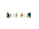 Boucles d'oreilles Paire de boucles d'oreilles or et topaze bleue 58 Facettes