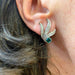 Boucles d'oreilles Boucles d’oreilles duo de platine or blanc, émeraudes et diamants 58 Facettes CAE-ER-PWG-DEM
