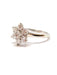 Ring 49 Daisy ring in white gold, diamonds 58 Facettes 0024XC