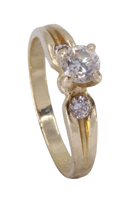 Bague 45 SOLITAIRE MODERNE 0.25 CARAT 58 Facettes 077131