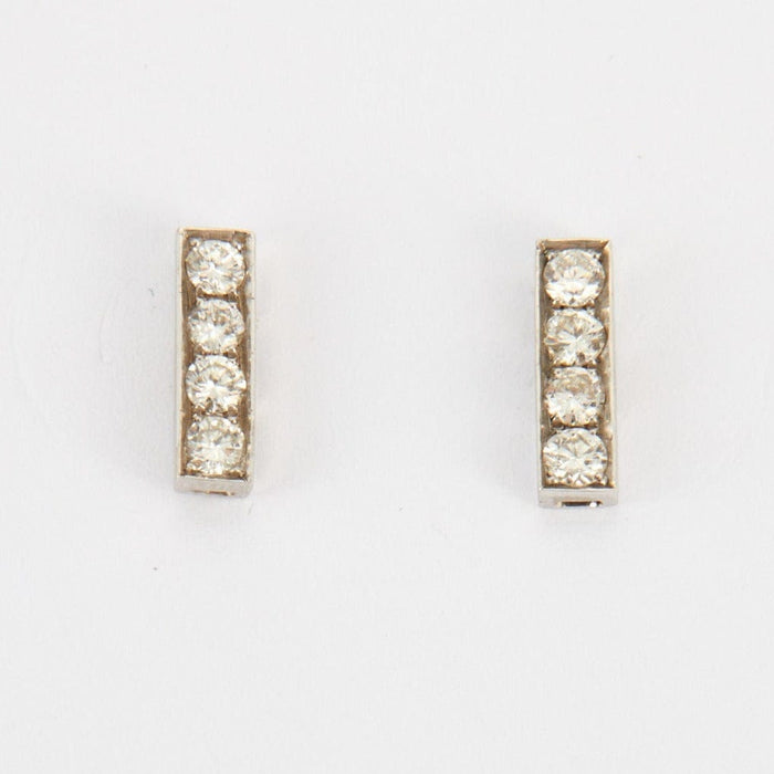 Bague Boucles d'oreilles en Or blanc & diamants 58 Facettes