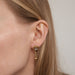 Earrings Yellow Gold Platinum Diamond Earrings 58 Facettes 4003 LOT