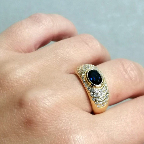 Bague Bague Diamants Saphir 58 Facettes 2789