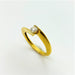 Ring 54 Diamond Solitaire Ring 0.23cts Yellow Gold 58 Facettes 20400000605