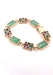 Bracelet Bracelet diamants, émeraudes, saphirs, rubis et jade vert 58 Facettes