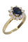 Bague 51 BAGUE MARGUERITE SAPHIR ET DIAMANTS 58 Facettes 061971
