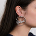 Earrings LOVE YOU earrings in white gold, diamonds 58 Facettes