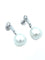 Boucles d'oreilles Boucles d’oreilles platine, diamants et perles 58 Facettes