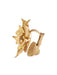 Hermès earrings - Yellow Gold Flower ear clips 58 Facettes
