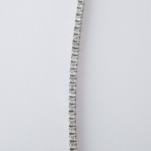 Collier Collier Rivière de Diamants 4.56ct Or Blanc 58 Facettes