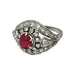 Bague 55 Bague Art Déco rubis et diamants 58 Facettes 1-1185/1