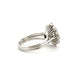 Ring 57 18-carat white gold and diamond sun ring 58 Facettes