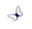 Bague 54 Bague papillon or blanc et diamants 58 Facettes Pap/dt-iol