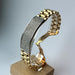 Bracelet Bracelet 2 golds, diamond paving 58 Facettes 20400000524