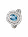 Bague 53 Bague Double entourage diamants et saphir 58 Facettes ES613SA/5