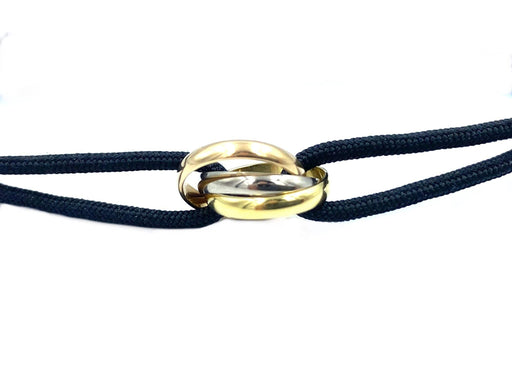 Bracelet CARTIER. Collection Trinity, bracelet cordon et 3 ors 58 Facettes