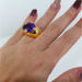 Ring Amethyst and Diamond Ring 58 Facettes