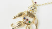 Pendentif Chopard - Collier Pendentif Vintage Happy Clown Diamants Or Jaune 58 Facettes 32460