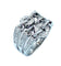 Bague BVLGARI. Collection Astrale, bague or blanc et diamants 58 Facettes