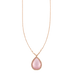 Collier Collier Pendentif quartz rose, diamants 58 Facettes
