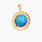Pendentif Pendentif Soleil Bleu 58 Facettes