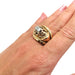 Bague 63 Bague vintage or jaune et diamants 58 Facettes 2550