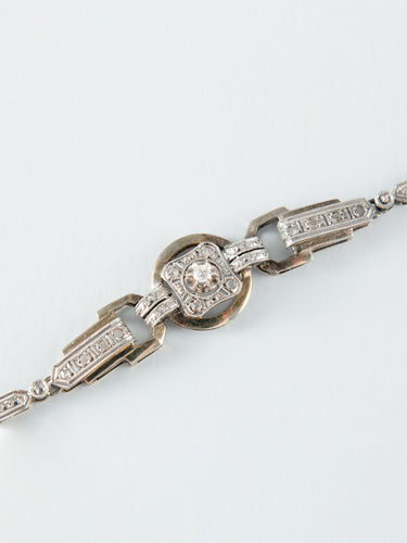 Collier Collier Platine et Or, Diamant 58 Facettes