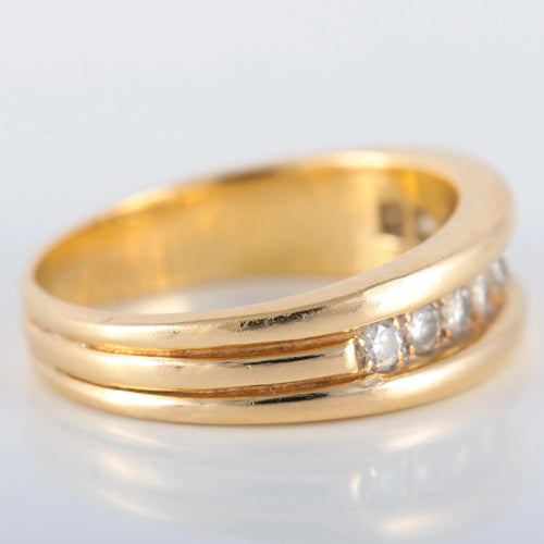 Bague 59 Bague Bandeau Diamants 58 Facettes JE441