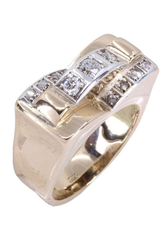 Bague 52 BAGUE TANK DIAMANTS 58 Facettes 075260