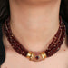 Necklace Garnet Necklace 58 Facettes