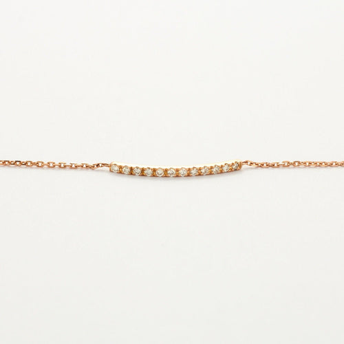 Bracelet Bracelet Or barrette de Diamants 58 Facettes