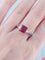 Bague 52 Bague Spinelle rouge Diamants 58 Facettes