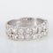 Bague 54 Bague 2 rangs de Diamants 58 Facettes 8397