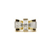 Ring TANK Ring - Gold, Platinum & diamonds 58 Facettes 230046SP