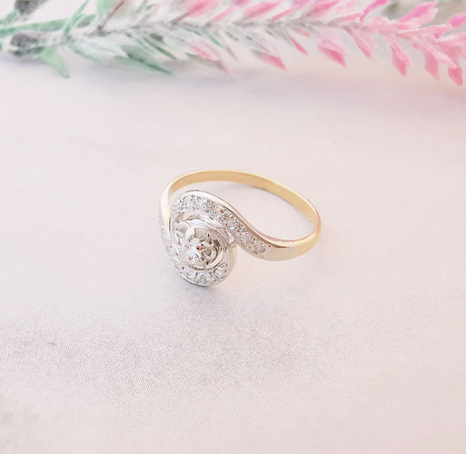 Bague 52.5 Bague de fiançailles Tourbillon Diamants 58 Facettes AA 1487