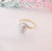 Ring 52.5 Swirl Diamond Engagement Ring 58 Facettes AA 1487