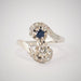 Ring Ring Toi & Moi Sapphire Diamonds 58 Facettes 3562 LOT