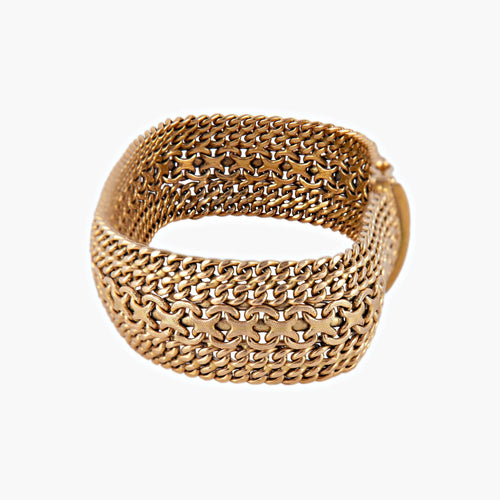Bracelet Bracelet Manchette or jaune 58 Facettes