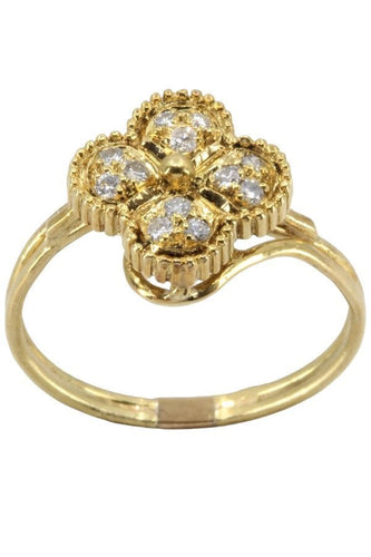 Bague 55 BAGUE FLEUR DIAMANTS 58 Facettes 056231