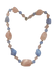 Necklace Rose quartz necklace, silver 58 Facettes S17