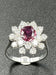 Ring 54 BUCHERER. Vintage white gold, ruby ​​and diamond ring 58 Facettes