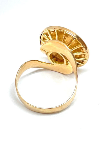 Bague Bague or jaune Pièce de 10 Francs Coq 58 Facettes