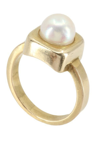 Bague BAGUE MODERNE PERLE 58 Facettes 052651