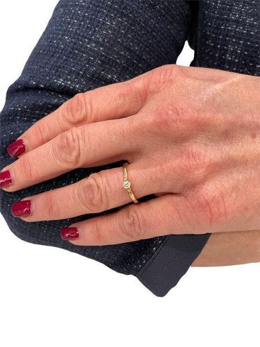 Bague 56 SOLITAIRE DIAMANT 0.15 CARAT 58 Facettes 048561