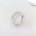 White Gold Diamond Band Ring 58 Facettes AA 1519
